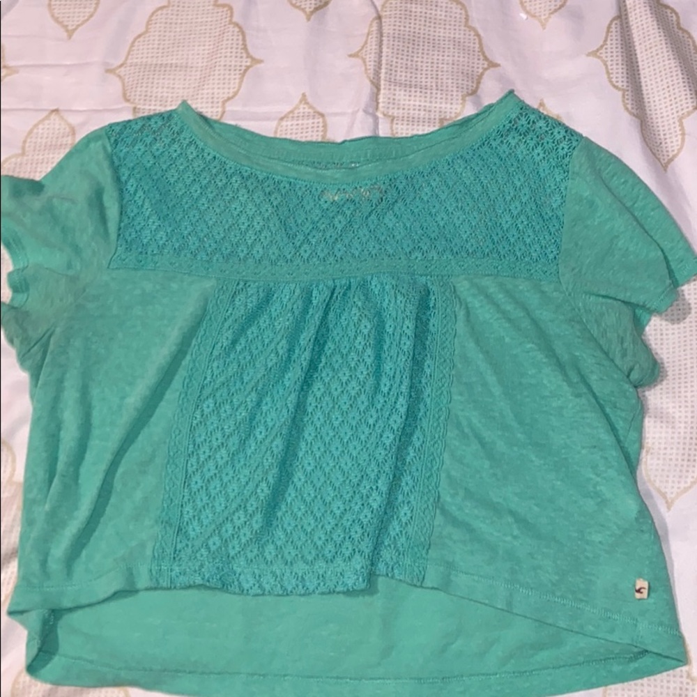 See through short sleeve short